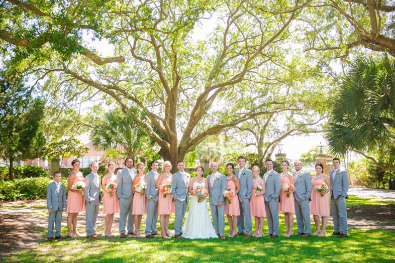 Katie Kyle Lowndes Grove Plantation Wedding Dana Cubbage Peach Grey Lowndes Grove Wedding 0056