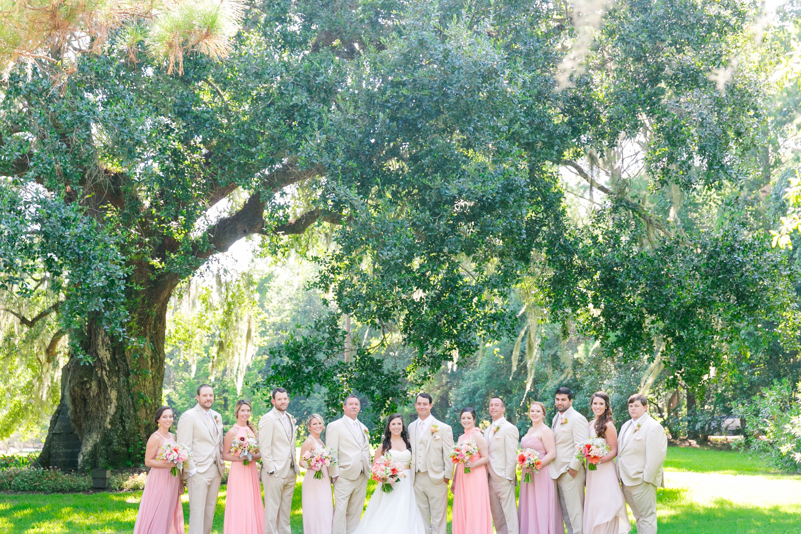 Colorful-Pink-Coral-Navy-Wedding-at-Magnolia-Plantation_0067