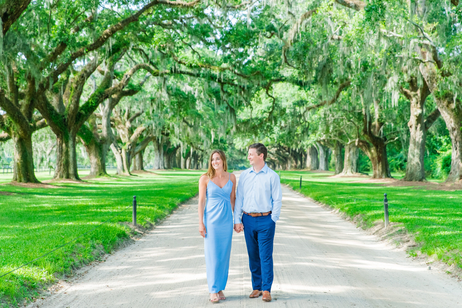 Engagement photography Boone Hall