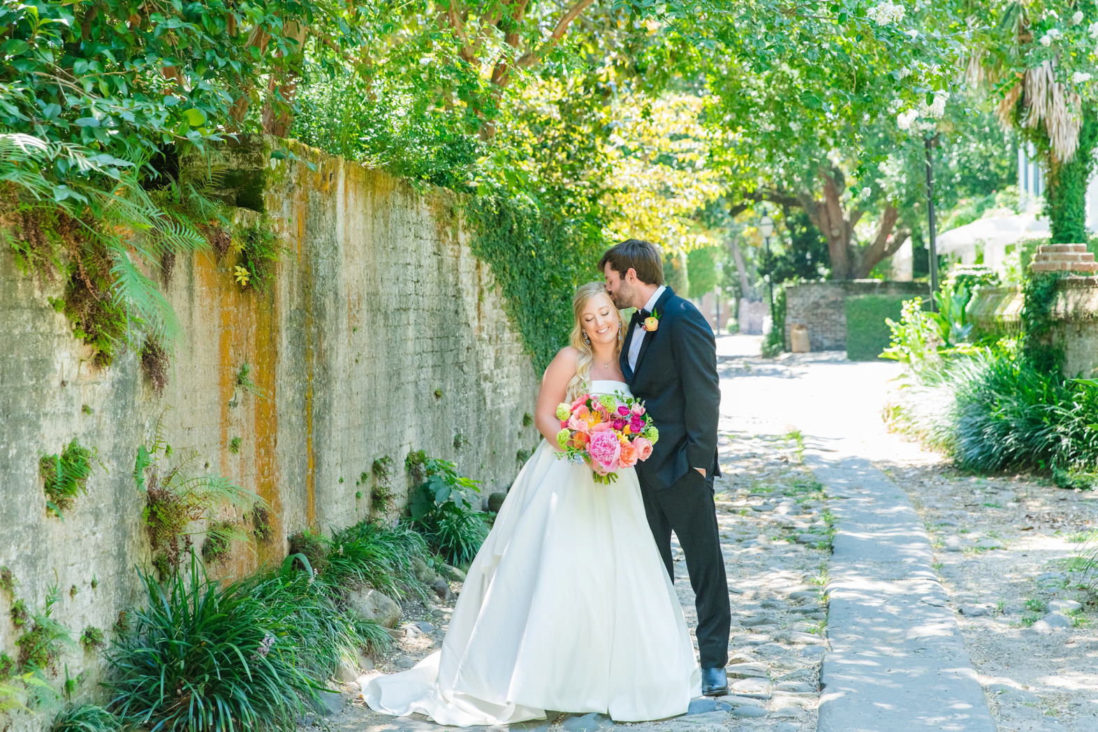 Colorful Summer Wedding William Aiken House Charleston SC