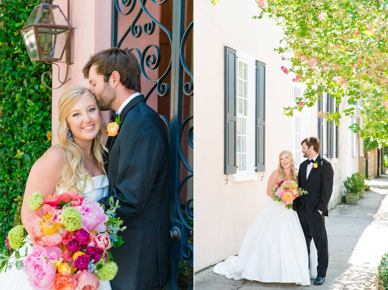 Colorful Summer Wedding William Aiken House Charleston SC