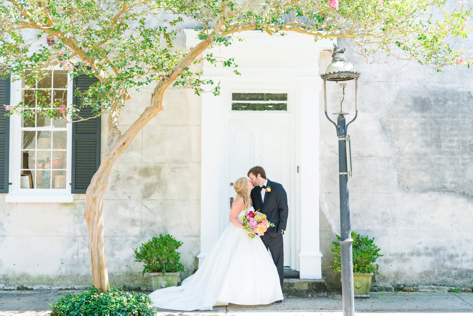 Colorful Summer Wedding William Aiken House Charleston SC