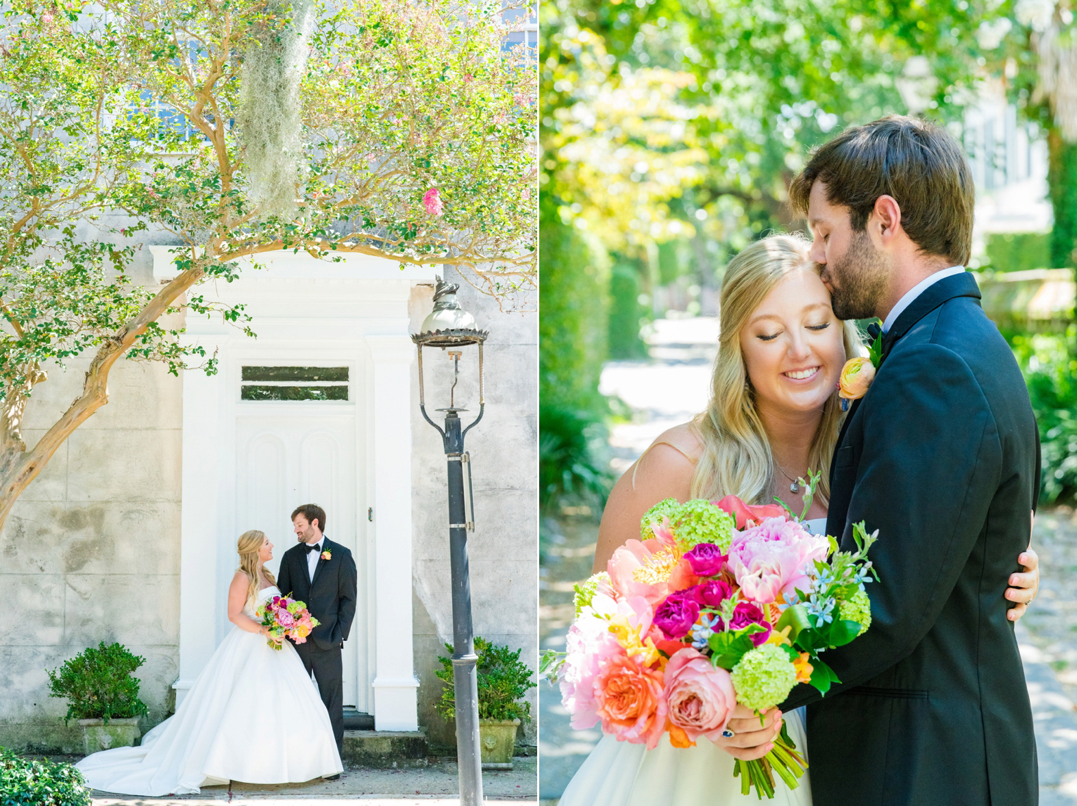 Colorful Summer Wedding William Aiken House Charleston SC