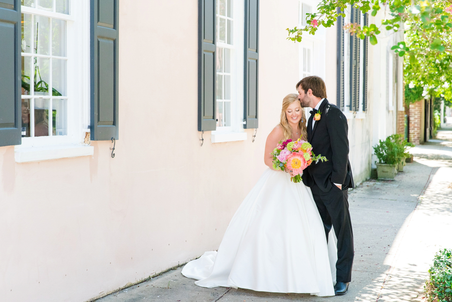 Colorful Summer Wedding William Aiken House Charleston SC