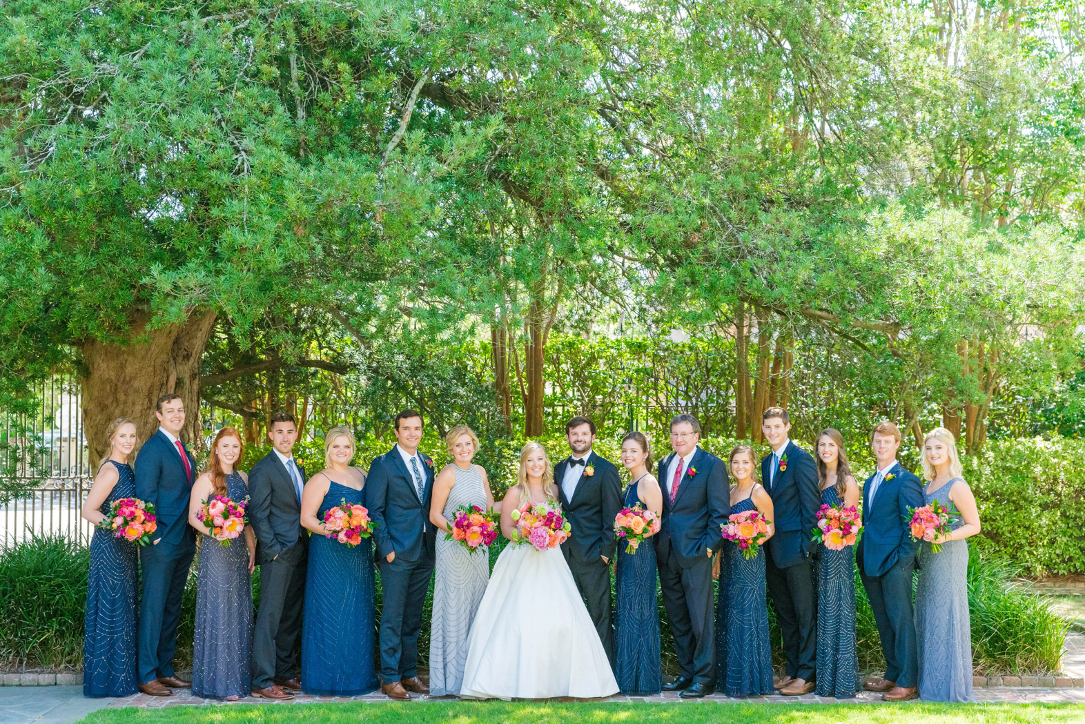 Colorful Summer Wedding William Aiken House Charleston SC