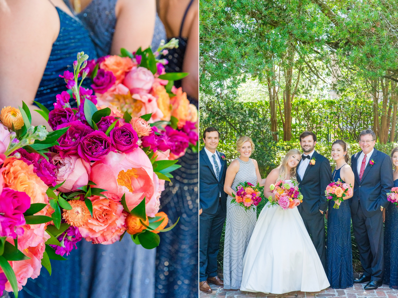 Colorful Summer Wedding William Aiken House Charleston SC