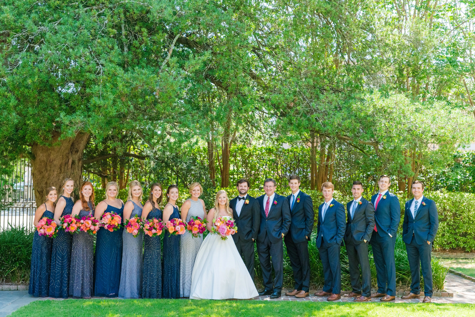 Colorful Summer Wedding William Aiken House Charleston SC