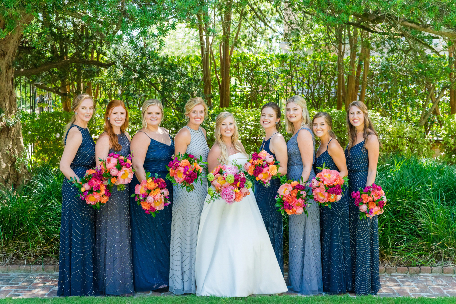 Colorful Summer Wedding William Aiken House Charleston SC