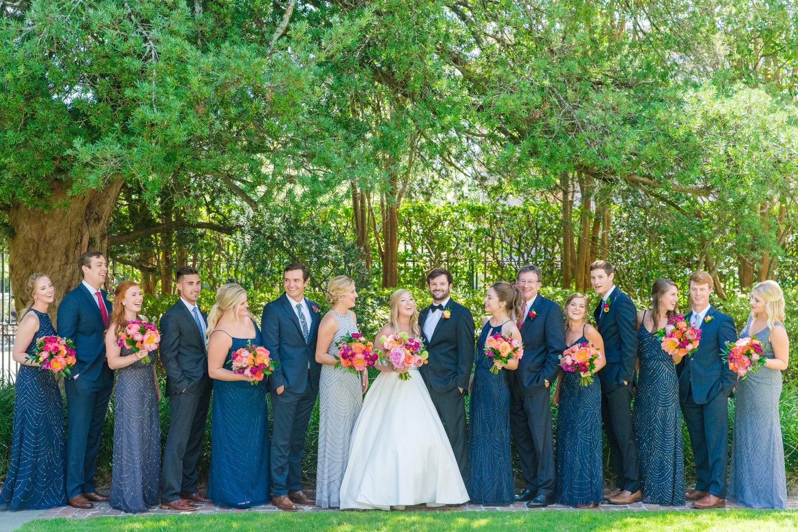 Colorful Summer Wedding William Aiken House Charleston SC