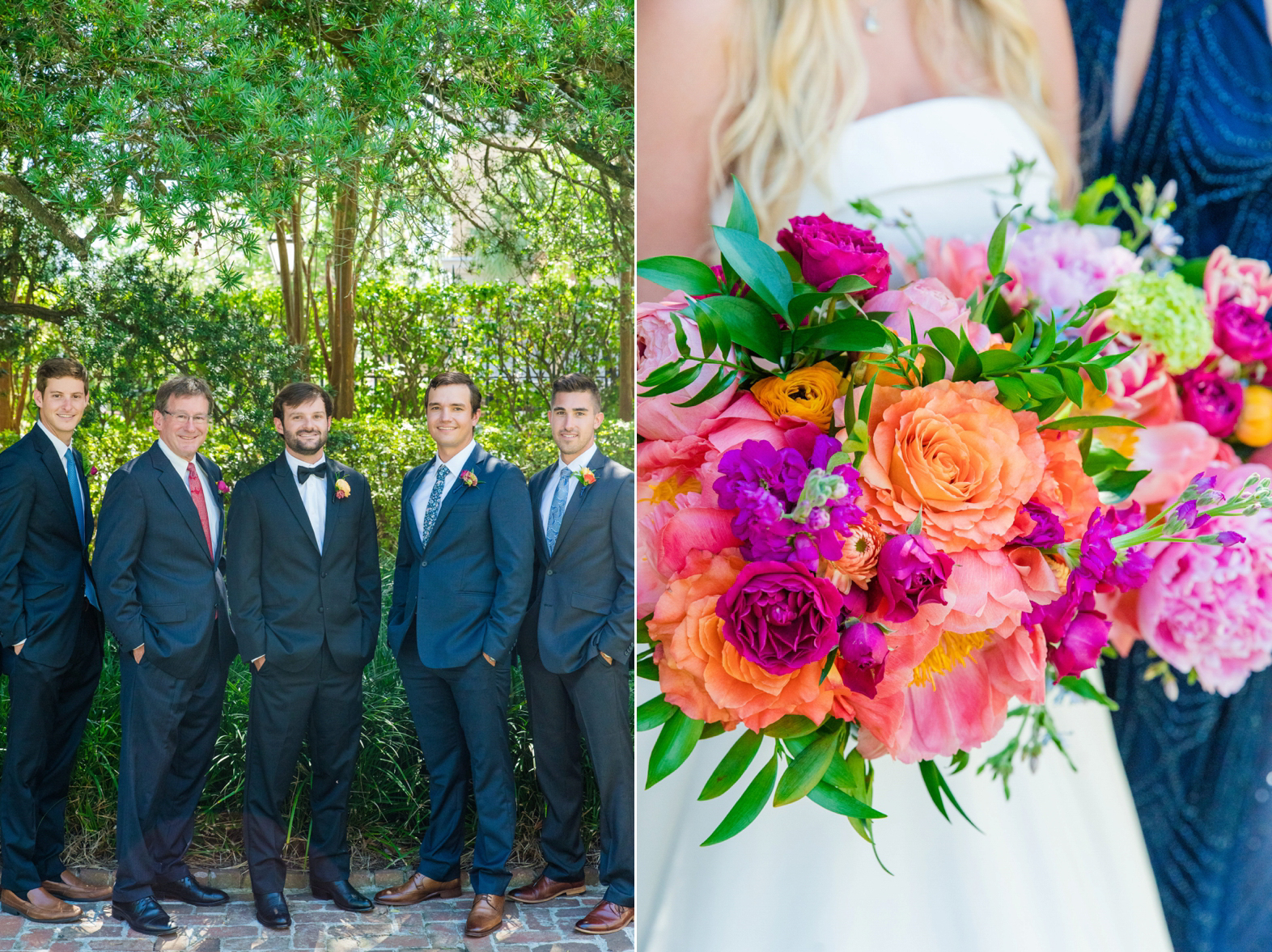 Colorful Summer Wedding William Aiken House Charleston SC