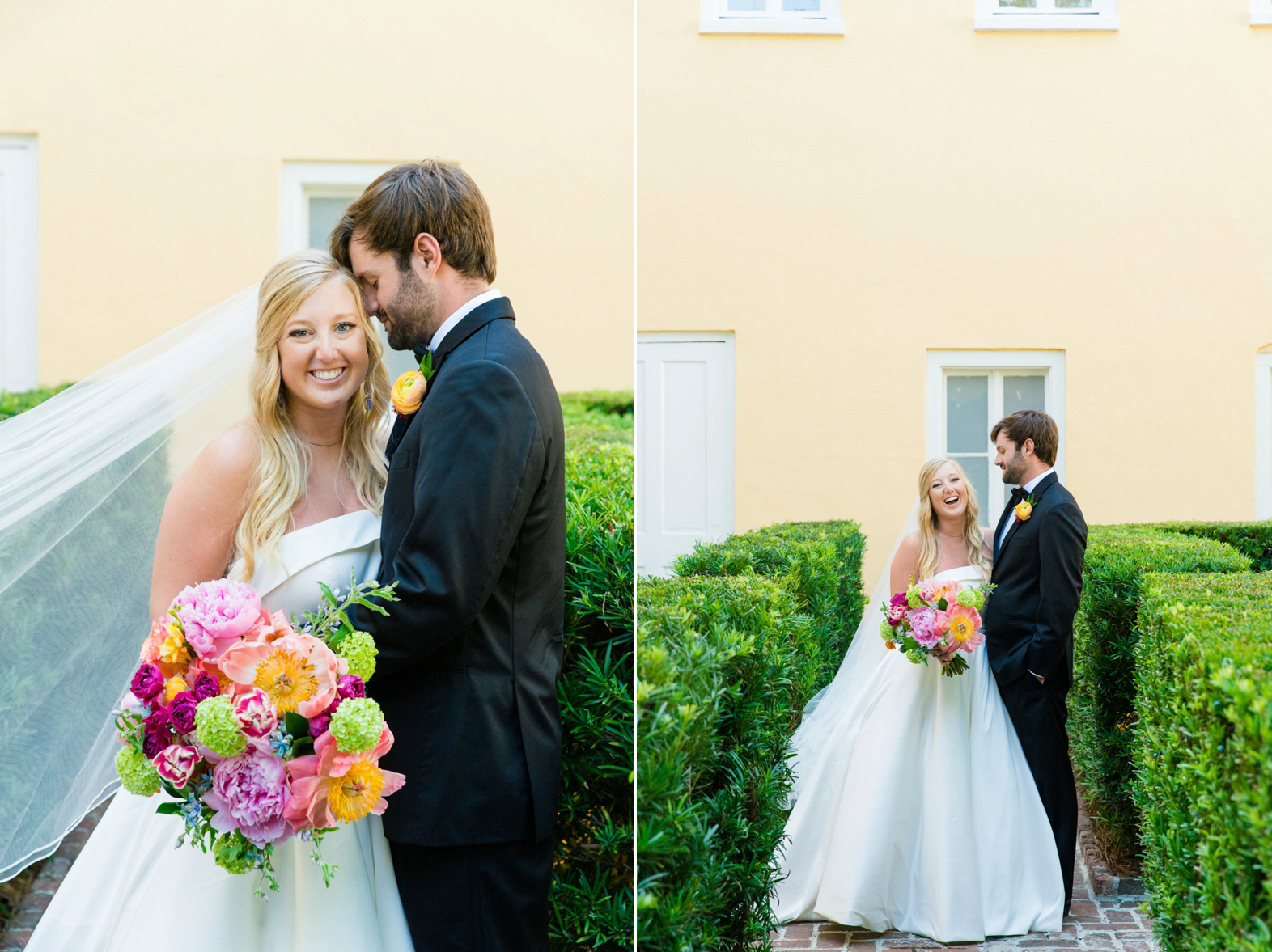 Colorful Summer Wedding William Aiken House Charleston SC