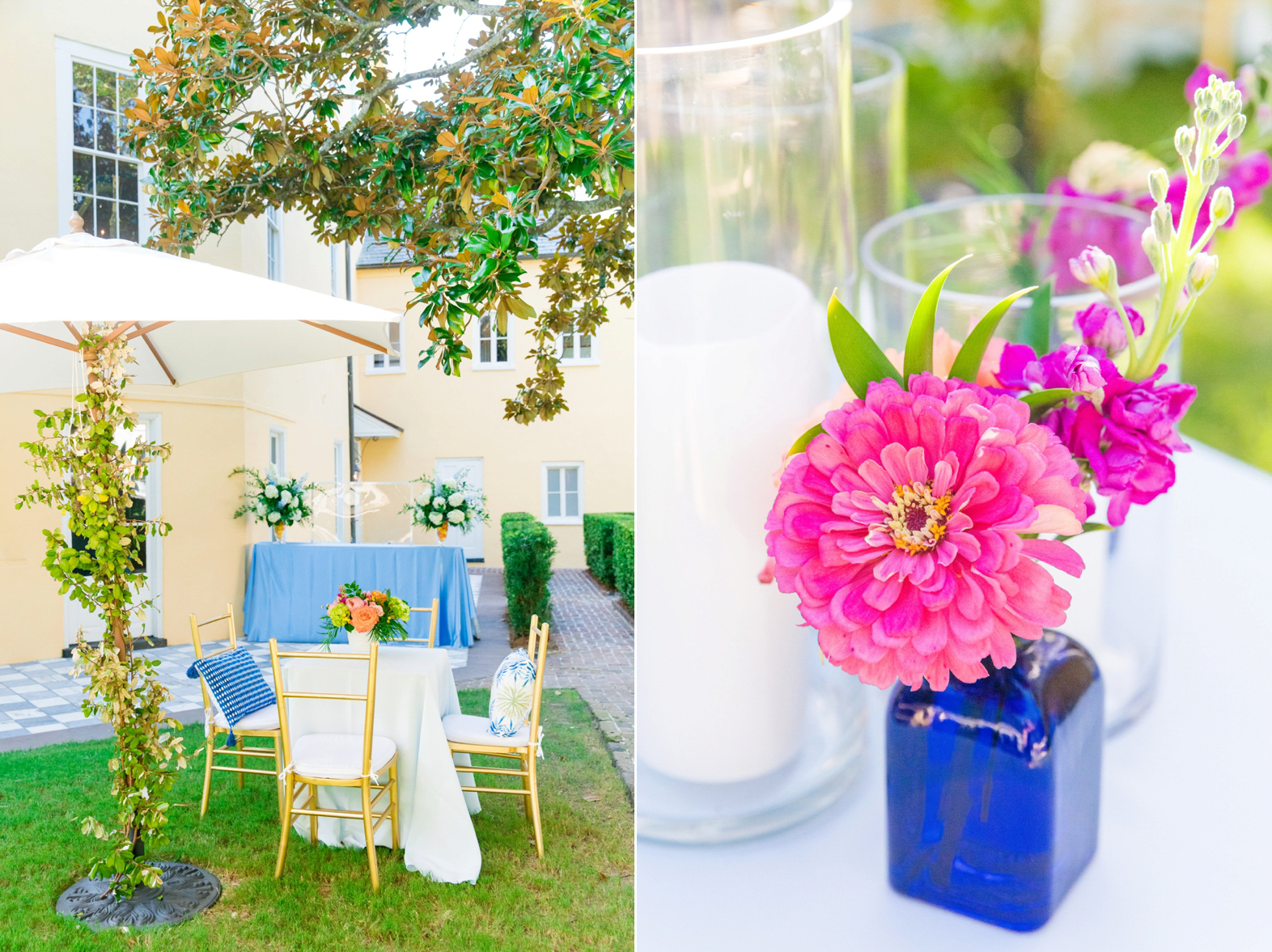 Colorful Summer Wedding William Aiken House Charleston SC