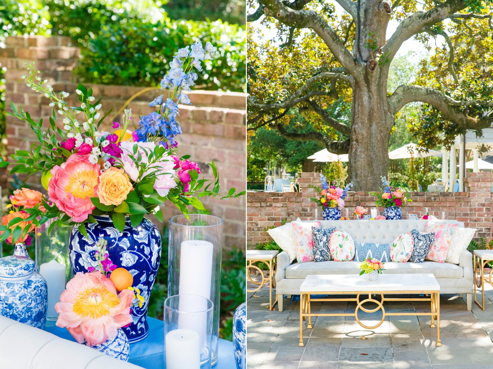 Colorful Summer Wedding William Aiken House Charleston SC