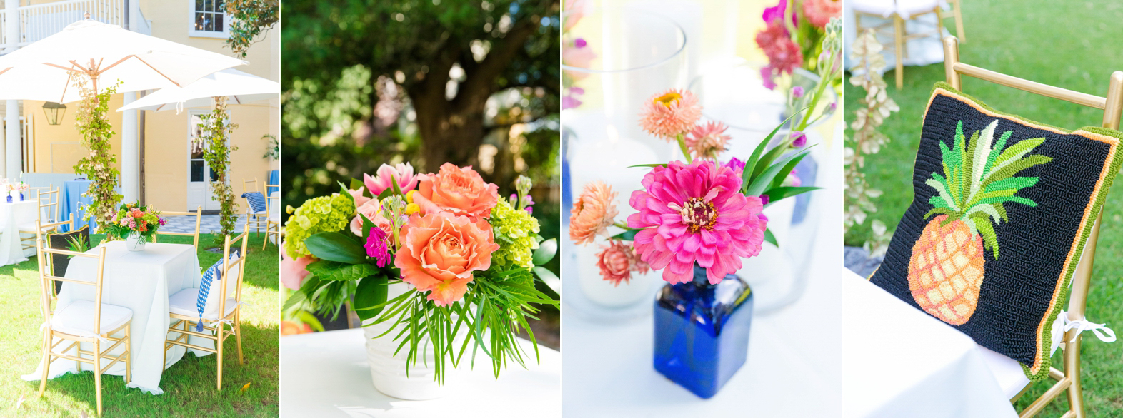 Colorful Summer Wedding William Aiken House Charleston SC