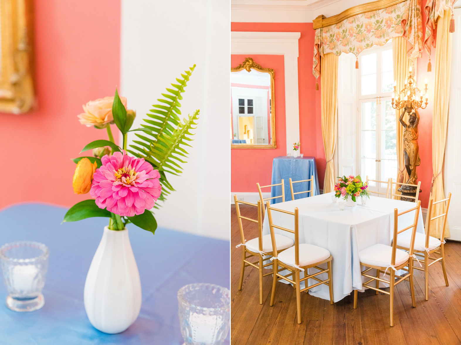 Colorful Summer Wedding William Aiken House Charleston SC