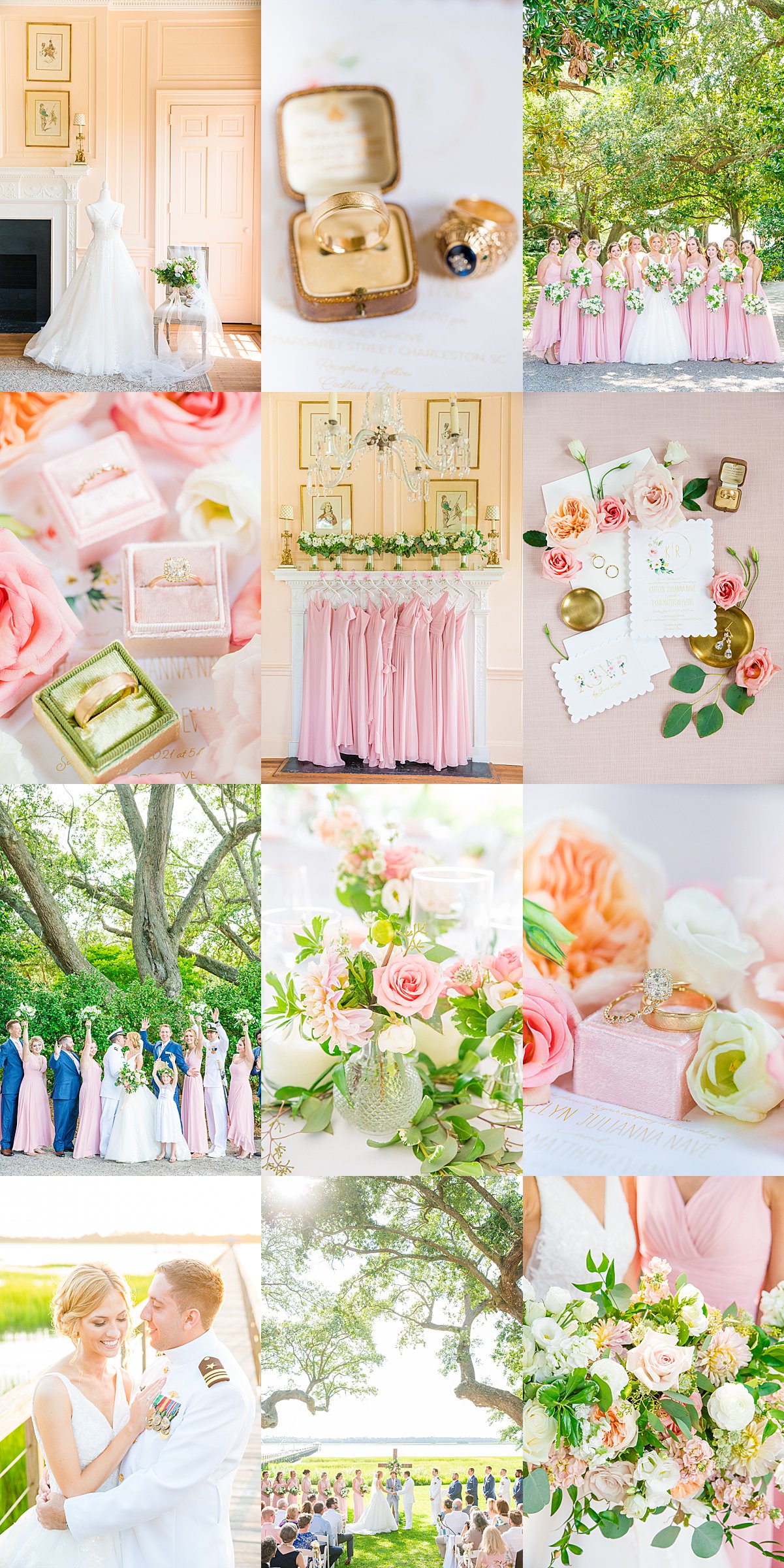 Romantic Pink Summer Wedding at Lowndes Grove Dana Cubbage