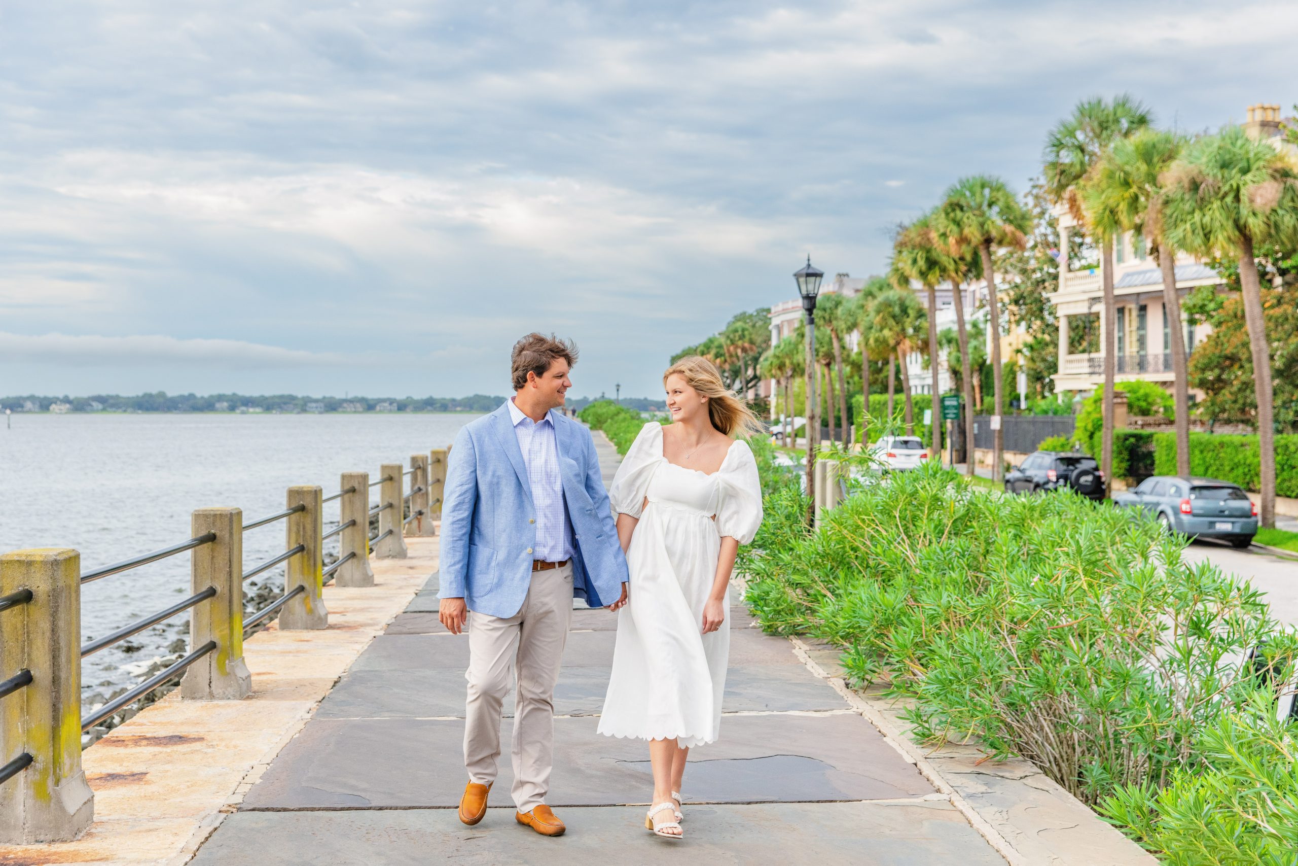 Downtown Charleston engagement session