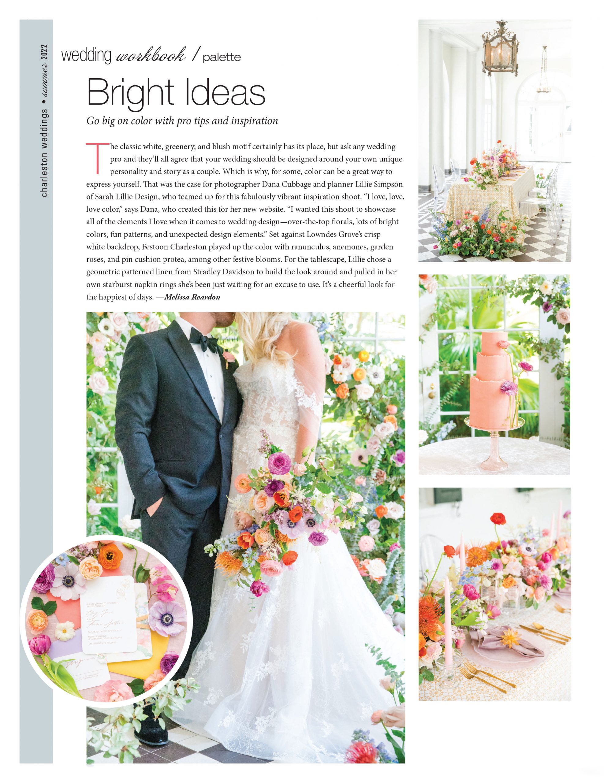 featured charleston weddings magazine