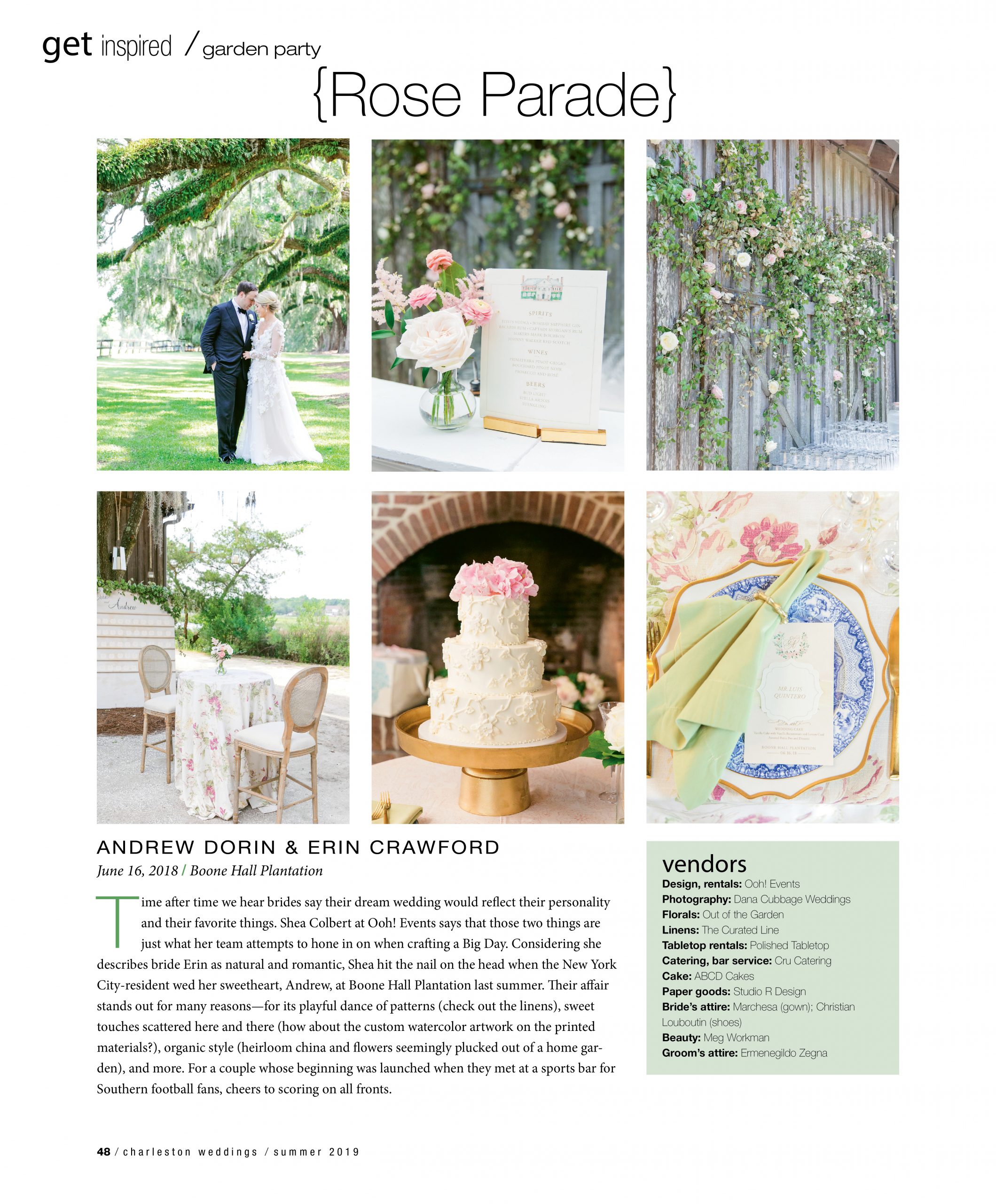 charleston weddings magazine boone hall dana cubbage