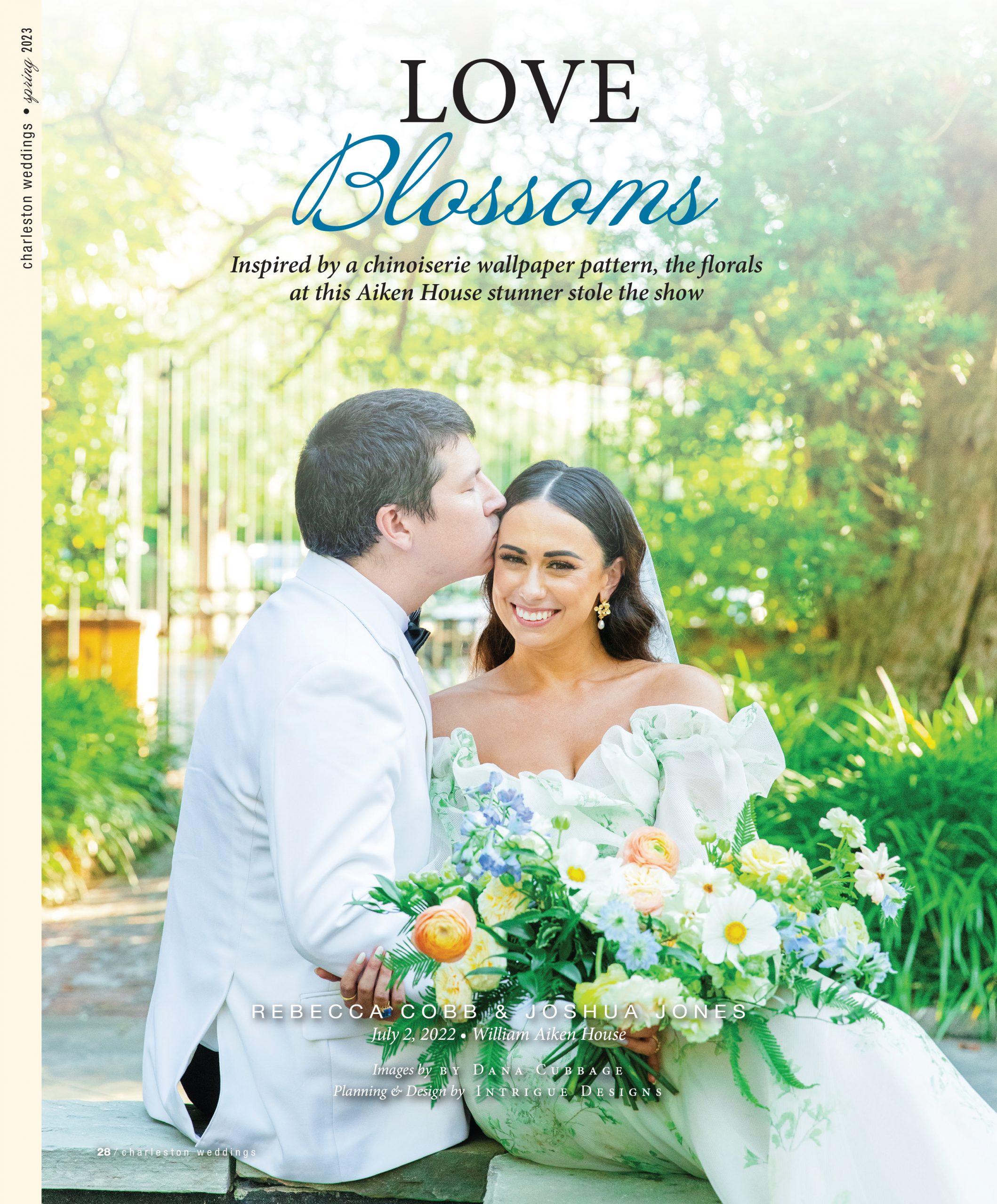 featured in charleston weddings magazine