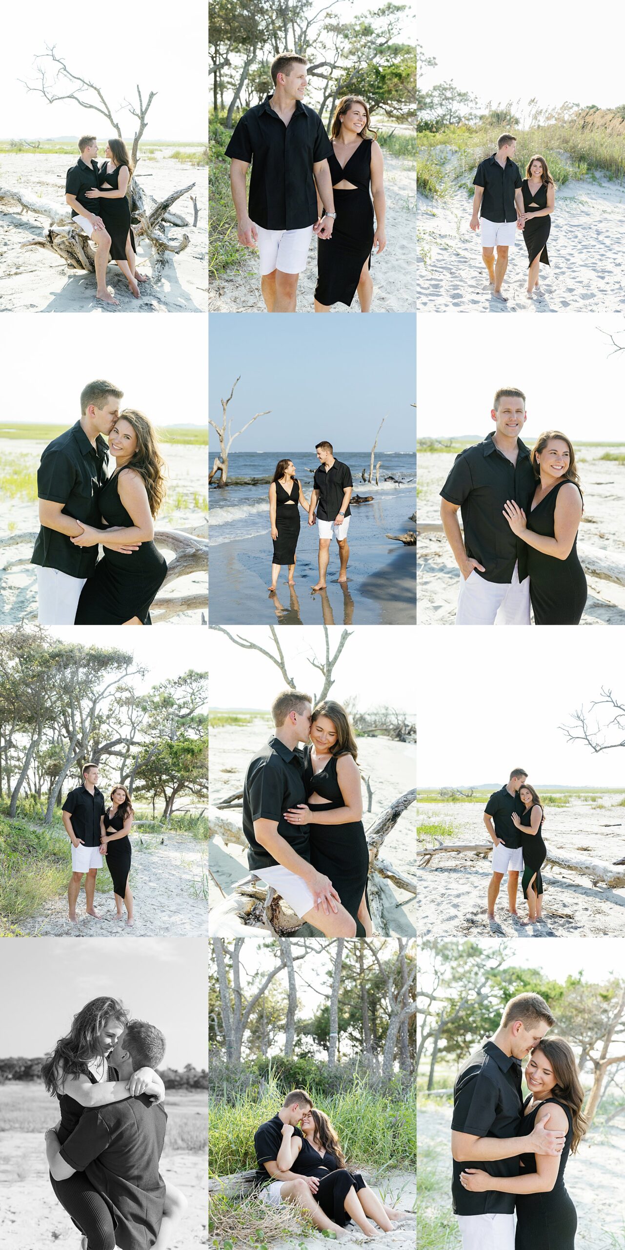 folly beach engagement session