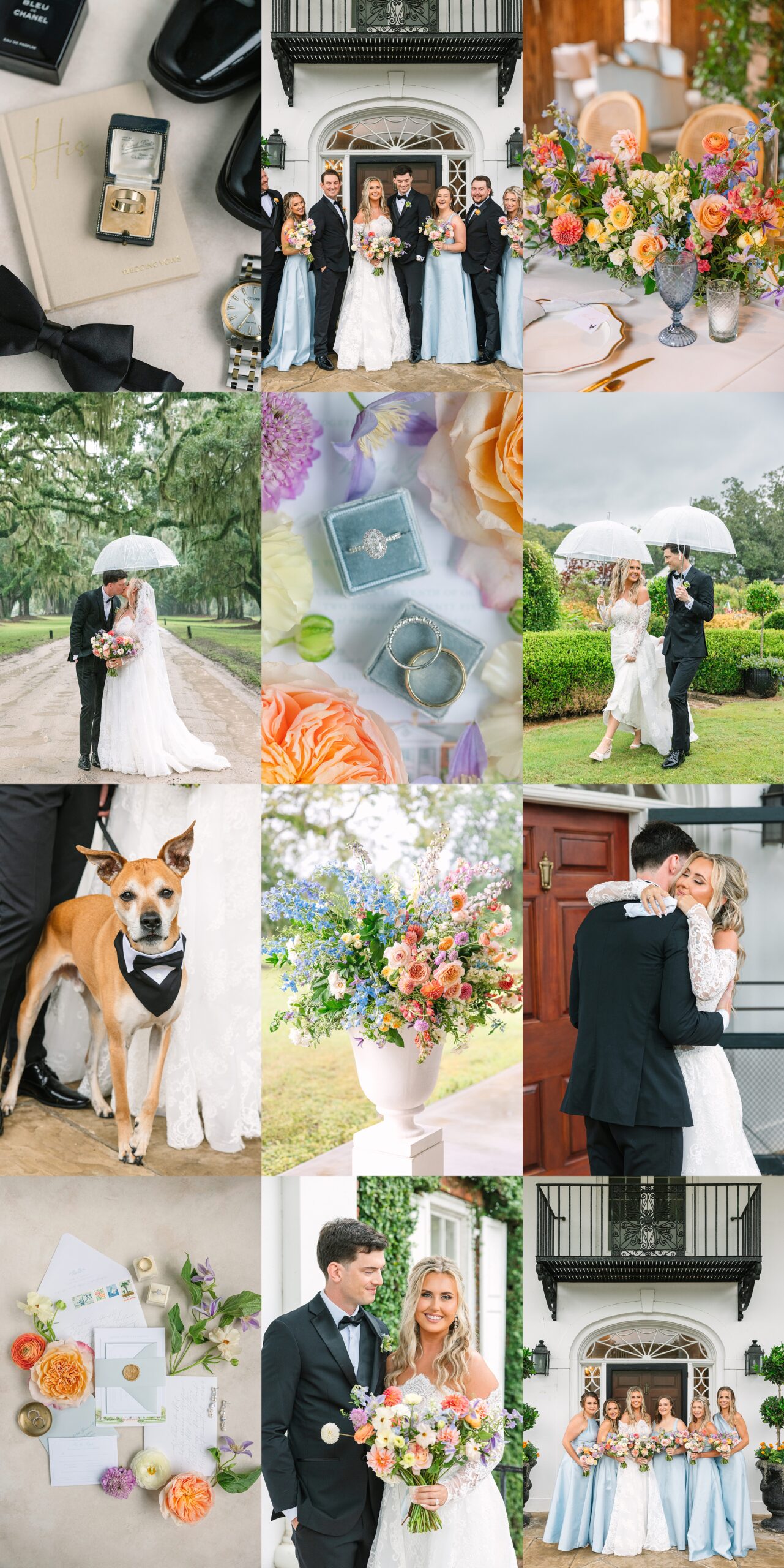 rainy fall boone hall wedding charleston sc dana cubbage